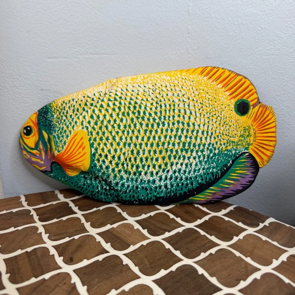 Vintage Tropical Fish Oven Mitt Novelty Pot Holder Multicolor Kitchen Decor Only